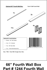 66” Fourth Wall Box Part # 1244 Fourth Wall