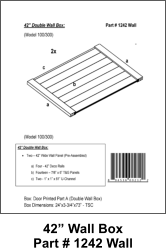 42” Wall Box Part # 1242 Wall